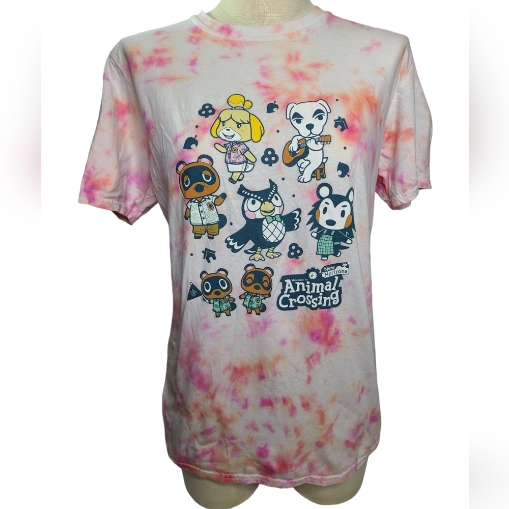 Animal crossing New horizons tye dye shirt size womens medium
